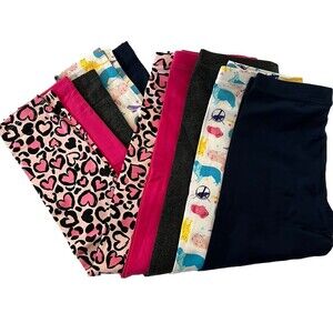 Girls 5 Pack Spotted Zebra multiple design Leggings SizeXL.